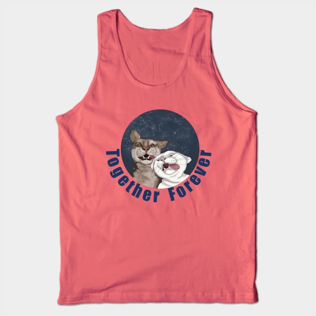Funny cats Together forever Tank Top by KateQR
